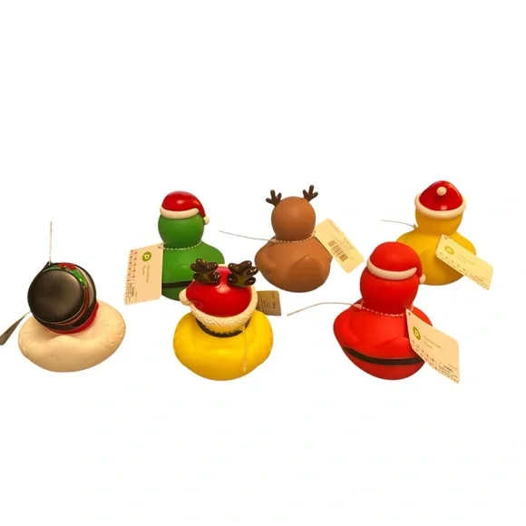 PUBLIX CHRISTMAS HOLIDAY RUBBER DUCKS SET OF 6 Duck My Jeep Duckies NEW Assorted - Picture 9 of 16